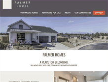 Tablet Screenshot of palmerhomes.com